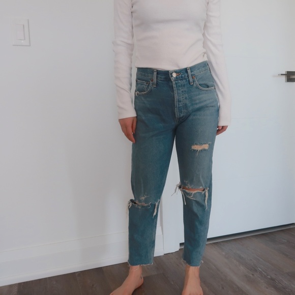 Agolde Jamie High Rise Classic Jeans - Picture 2 of 5